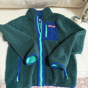 Vineyard Vines Youth Large Kids Fleece Full Zip Green